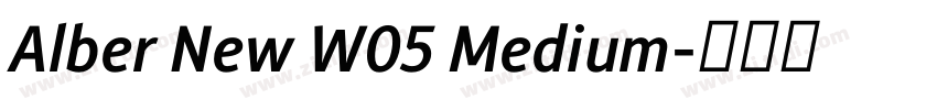 Alber New W05 Medium字体转换